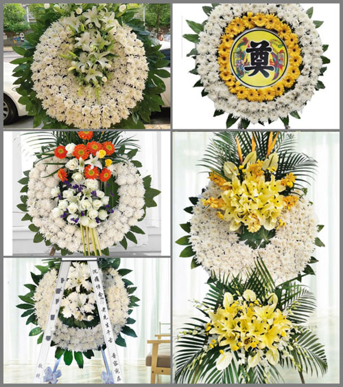 山东青岛莱西市院上镇南大佛村花圈速递